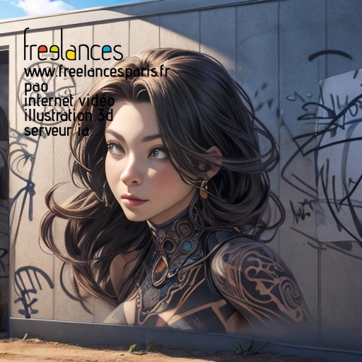 Pao mise en page internet vidéo illustration 3d serveur IA générative AI freelance paris studio de création magazines Y4PW1E40